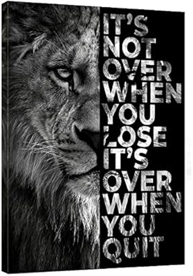 Lion wall art Inspirational poster on canvas motivation with frame for decoration.. Your trusted shopping companion, DIAYTAR NIGERIA delivers affordable solutions in just 5-8 days.