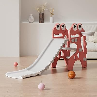 Children's slide in two stages of RBW Toys, Baby Joy slide, All slide plastic game slide for activities and children's games RW-16350R... Shop smart with DIAYTAR NIGERIA, offering a vast product range delivered to your doorstep within a week.