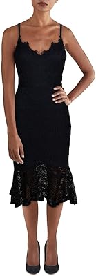 Lace evening dress with fine straps for women with collar in the heart above the knee.. DIAYTAR NIGERIA: Where every shopping need is met with affordable prices and reliable 5-8 day delivery.