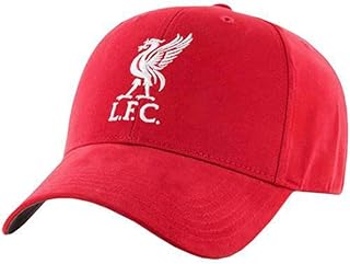 LIVEPOOL LFC football baseball cap, red plain hat, Official velcro 3D bird badge, adult, red.. DIAYTAR NIGERIA: Your trusted e-commerce partner with extensive product choices and affordable delivery.