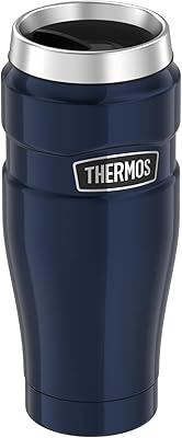 Stainless steel Thermos King travel cup, dark blue, 470 ml.. DIAYTAR NIGERIA delivers what matters - quality, affordability, and prompt nationwide shipping.