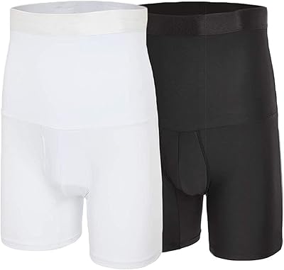 Package of 2 belt shorts for men, slimming shorts size G, corset, boxer, fitness belly, moderating the body, stomach control underwear, belly wrap.. DIAYTAR NIGERIA brings the market to your fingertips with affordable prices and swift delivery services.