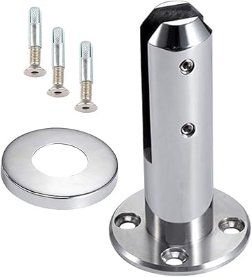 Namya stainless steel glass support for balcony, house, bathroom, stairs or swimming pool (2).. DIAYTAR NIGERIA brings the market to your screen with thousands of affordable products delivered to your door.
