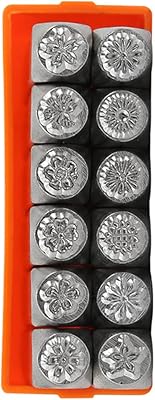 Set of floral Helvety metal pads, set of floral metal pads, set of printing metal pads, art and craft supplies, stamp accessories.. DIAYTAR Nigeria: Great value, fast delivery, and endless options.