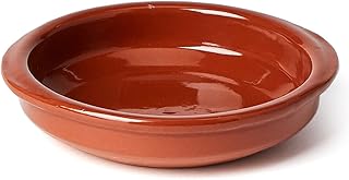 Round terracotta baking sheet going to the oven, baking sheet for tapas and snacks (one size 12 cm).. DIAYTAR Nigeria: Where affordability meets speed and quality.
