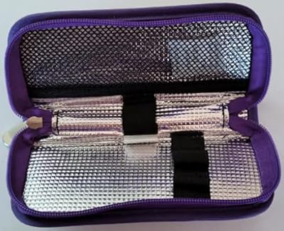 Diabetic insulin pen/isothermal case for pen 1 - with 2 blocks of ice - small (purple).. DIAYTAR NIGERIA: Connecting Nigerians with their needs through affordable prices and 5-8 day shipping.
