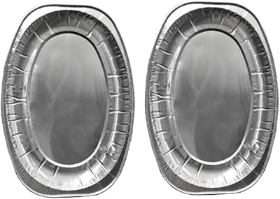 Aluminum plaque 20 pieces disposable aluminum paper, containers with paper lids, 25x25x4 cm, take -out containers, good for cooking, roasting, cooking food.. Shop smarter with DIAYTAR Nigeria — affordable prices and a wide product range delivered in just 5 to 8 days.