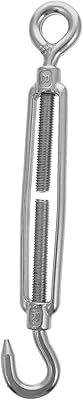 Felkis 1PC Metal cable tensioner in stainless steel with stainless steel eye hook, adjustable metal cable hook, adjustable tensioner rope.. DIAYTAR NIGERIA: Bringing affordable shopping solutions with a diverse product catalog delivered nationwide.