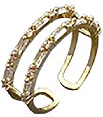 Zazuzu Silver rings for women, new classic opening rings in Zircon gold for women, fashion jewelry, set of luxury rings for girls.. DIAYTAR NIGERIA transforms online retail with our affordable platform and dependable shipping service.
