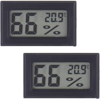Mini hygrometer thermometer Digital hygrometer LCD Inland monitor Outdoor humidimeter gauge for dehumidifying humidifiers greenhouse underground measurement in Celsius (pack of 2).. Discover more ways to save — every day on DIAYTAR Nigeria.