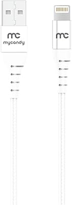 USB cable A to MFI certified Apple My CANDY C48 for rapid loading and synchronization C48, 1.2 meters long, white for iPhone and iPad.. Affordable shopping made easy on DIAYTAR Nigeria, with fast delivery from 5 to 8 days.