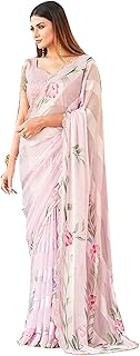 Sari in satin printed by hand Wamnista for women (ti3310_rose baby).. Elevate your shopping experience with DIAYTAR NIGERIA's vast catalog and budget-friendly options.