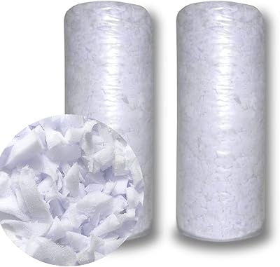 Foving pouffe with shredded memory foam, ideal charging material for pouffe filling, animal -shaped chair cushion, cushion for Ottoman sofa and dog bed (white, 10 lb (2) ")).. Your shopping dreams realized through DIAYTAR NIGERIA's affordable platform with reliable delivery times.