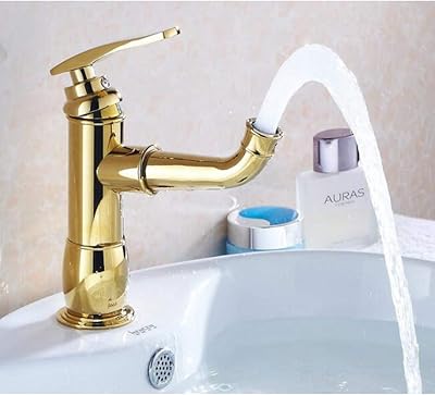 YHSGY Kitchen Taps Sink Tap Golden Bathroom Taps Hot Water Taps and Cold Sanitary Taps Sanitales with Unique Handle Tap.. Your trusted e-commerce destination, DIAYTAR NIGERIA offers extensive variety with reliable shipping.