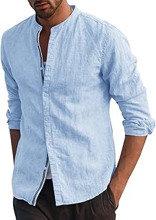 Long -sleeved Lin Graddles and Mandarin for men's lanes lanes shirts for men.. Nigeria's e-commerce leader delivers unmatched variety and value to your doorstep in just 5-8 days.