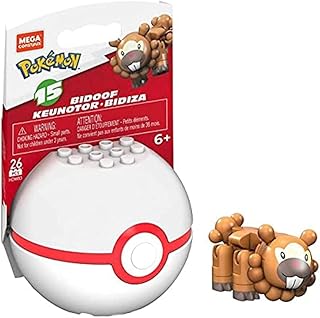 MEGA POKEMON BEDDOOF construction set with 22 blocks and special parts, toy gift box for 6 years and more.. DIAYTAR NIGERIA promises affordability and variety with every purchase, delivered in 5-8 days.