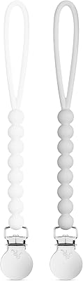 Ryan & Rose Cutie Clip 2 Pack-Silicone-Suctte attachment (Judy-Blanc/Judy-Gris).. Experience the future of shopping with DIAYTAR NIGERIA's extensive selection delivered in just 5-8 days.