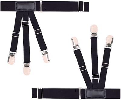 1 pair of adjustable elastic shirt supports, shirt fasteners and men's shirt support, thigh belt with lock, non -slip loops, black, one waist.. Shop for less and receive more with DIAYTAR NIGERIA's expansive e-commerce platform and nationwide delivery.