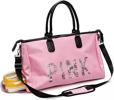 Separate dry and wet sports bag, sports bag for training, yoga, travel with shoe pocket, wet pocket for swimming, sport, travel, sports hall, large capacity, pink, small sports bag.. DIAYTAR NIGERIA brings the marketplace to your screen with affordable products delivered in 5-8 days.