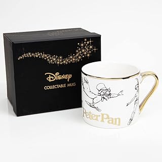 HAPPY HOMEWARES NEW DISNEY Peter Pan Classic porcelain porcelain to collect with golden border and gift box - under official license.. DIAYTAR NIGERIA delivers affordability and convenience with every purchase, shipped within the week.