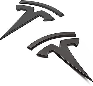 Tesla emblem cover for front and rear tailgate for Tesla model 3/front/rear chest emblem cover (matt black).. Shop with confidence at DIAYTAR NIGERIA, enjoying competitive prices and delivery within 8 days.