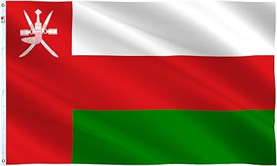 Oman Rhingift 3x5 feet flag Large outdoor, medium exterior, Robust 100D polyester on both sides, fabric and double sewing header - brass eyelets for easy display, Oman flags.. DIAYTAR NIGERIA brings affordable shopping solutions to every corner of Nigeria in just 5-8 days.