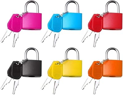 6 Parts Mini Multicolored Suitcases With Keys Metal Luggage Locks For Outdoor Travel Suitcase Bags School Bags School Gymnasium Casiers Files Tools Tools.. DIAYTAR NIGERIA: Your affordable gateway to thousands of products shipped nationwide within the week.