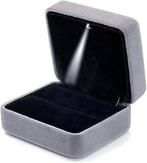 Delfino velvet rings box, engagement rings box, earrings for wedding, birthday, birthday with LED light for jewelry presentation, engagement, wedding.. Your complete shopping solution, DIAYTAR NIGERIA delivers variety and value within the week.