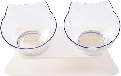 Skidoo cat food bowl with double support that can contain food and cat water (white).. DIAYTAR NIGERIA transforms online shopping with competitive prices and dependable nationwide delivery.