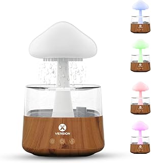 Rain cloud humidifier, RGB lighting up of aromatherapy, 7 colored lights, its relaxing water drop (bamboo).. DIAYTAR NIGERIA: Empowering Nigerians with access to affordable products and reliable 5-8 day delivery.