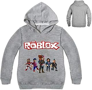 Roblox Boy Hooded Hooded Sweaten Fall Boys Long Sleeve High Sleeve Sweatshirts High Mode Cartoon Aimed Living Clothing, Gray, 9-10 years old.. DIAYTAR NIGERIA: Your partner in affordable online shopping with reliable 5-8 day shipping nationwide.