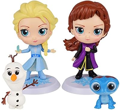 Set of 4 cake decorations The snow queen with birthday gifts from Frozen Party Supplies.. DIAYTAR Nigeria: trusted by thousands for fast, reliable delivery.