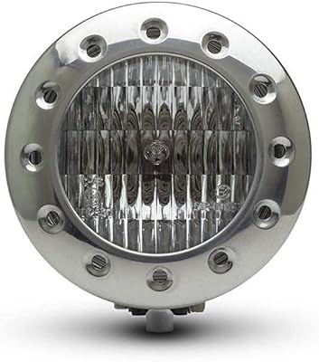 ALCHEMY Motorcycle flagship 5 "12V 35W - Polished alloy with perforated edge for a classic custom -style project bike.. DIAYTAR NIGERIA transforms online retail with unbeatable prices and consistent delivery timeframes.