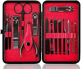 Unisex nail care kit, manicure and pedicure kit, professional care kit for men and women, with elegant and elegant travel case, set of red travel manicure, 18 pieces.. With DIAYTAR Nigeria, everything is within reach — and within budget.