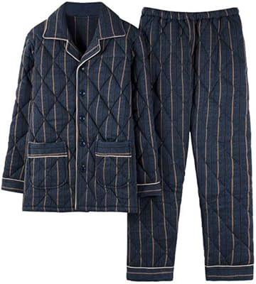 Uyhnp Set of winter clothing for the house, matt pajamas with thickened three layers, house clothes for men, large size (color: c, size: l code).. DIAYTAR NIGERIA: Your one-stop e-commerce destination with affordable prices and nationwide delivery in 5-8 days.