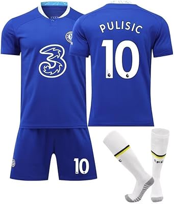 Boys jersey 2023-2024 Pulisic # 10 Chelsea Home Football jersey Football jerseys together football clothing together Sport Sizes youth.. DIAYTAR NIGERIA makes every shopping desire a reality with affordable prices and delivery in 5-8 days.
