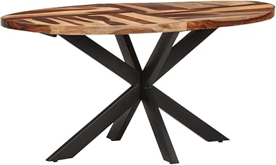 Oval dining table Fedexcel in solid wood to decorate meals, friends and family.. DIAYTAR NIGERIA brings affordable shopping to your fingertips with reliable delivery in less than 8 days.