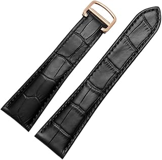 Janyu Men Women Mechanical Watch Bracelet True Leather For Cartier Tank Caliber 20mm 22mm 23mm 23mm 25mm (Color: Beige, Size: 17mm).. DIAYTAR NIGERIA revolutionizes online shopping with competitive prices and reliable 5-8 day delivery.