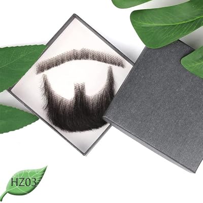 100% human hair false beard full hand attached false mustache beard invisible makeup false beard for adult men (hz03-1b).. DIAYTAR NIGERIA makes quality accessible to all with our affordable prices and quick delivery service.