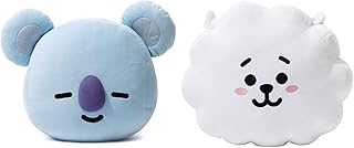 Fosced Koya & RG plush pillow, Decorative plush pillow, BTS BT21 Koya & RG character, Package of 2.. DIAYTAR NIGERIA: Empowering Nigerians with access to affordable products delivered within 8 days.