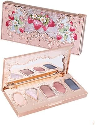 Pallet of scintillating eyeshadows Strawberry Rococo from Flower Knows - Super pigmented, creamy and long -term make -up palette for daring shitty looks (04 Misty pink fields).. DIAYTAR NIGERIA connects desire with fulfillment through our affordable e-commerce platform.