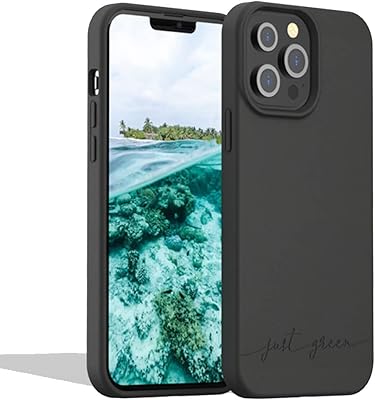 Ecological protective shell for iPhone 13 of Just Green Natural Black.. Find quality and variety without breaking the bank — only on DIAYTAR Nigeria.
