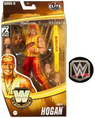 6 -inch articulated figurine from the WWE Elite Legends series (Hulk Hogan).. DIAYTAR NIGERIA puts thousands of products at your fingertips with affordable prices and delivery within a week.