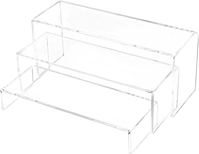 XCVBNM 3 Transparent acrylic displays, 3 -level acrylic supports for funko pop display, jewelry display for cupcakes, collection of collection items (1 large set).. DIAYTAR NIGERIA: Where quality meets affordability, with thousands of products delivered in less than 8 days.
