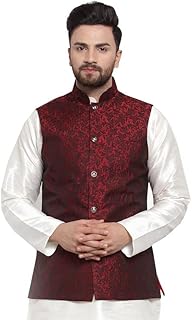 Traditional Indian NEHRU jacket in jacquard for men.. Your complete e-commerce solution, DIAYTAR NIGERIA offers variety and value with nationwide shipping.