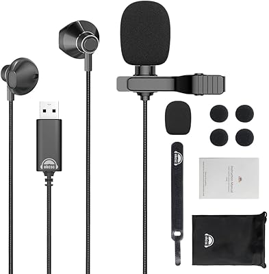 USB headset for laptop OKCSC AC300 with microphone omnidirectional 6.5 feet omnidirectional tie with volume control to record music, videos and living room, black.. Shop like never before with DIAYTAR NIGERIA's comprehensive marketplace and budget-friendly shipping.