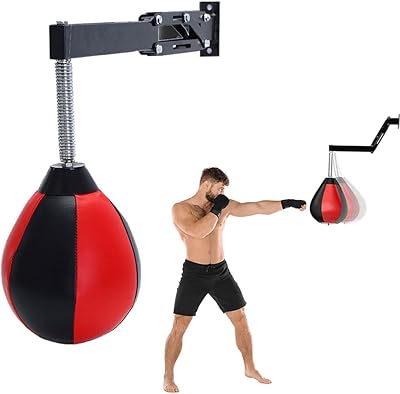 Fast wall boxing bag with adjustable height with reflex boxing balloon for adults and children.. DIAYTAR NIGERIA: Connecting Nigerians with affordable products through our expansive e-commerce platform.