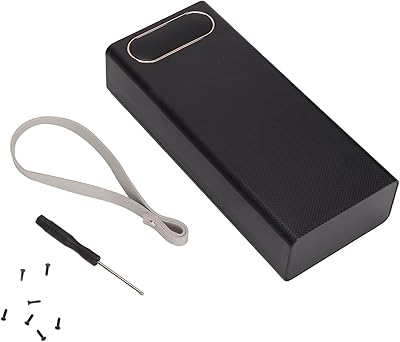 Battery case, 22.5 W, smart portable, fast load, 2 USB 18650 ports, DIY food bank for most mobile phones (black).. DIAYTAR NIGERIA brings the marketplace experience online with affordable and reliable delivery service.