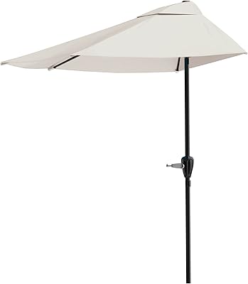 Pure Garden Red Garden De Half Red Terrace Umbrella.. Experience shopping without compromise at DIAYTAR NIGERIA, with vast selection and quick delivery.
