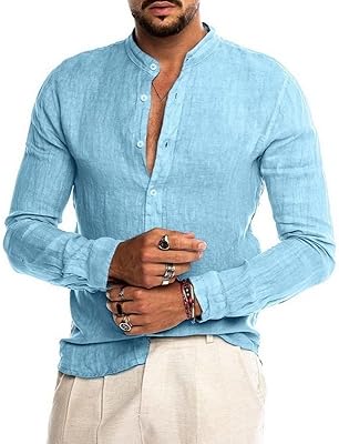 Linely sleeve buttoned beach shirts for men, relaxed and light in summer cotton.. Shop easy, pay less, get it fast — with DIAYTAR Nigeria.